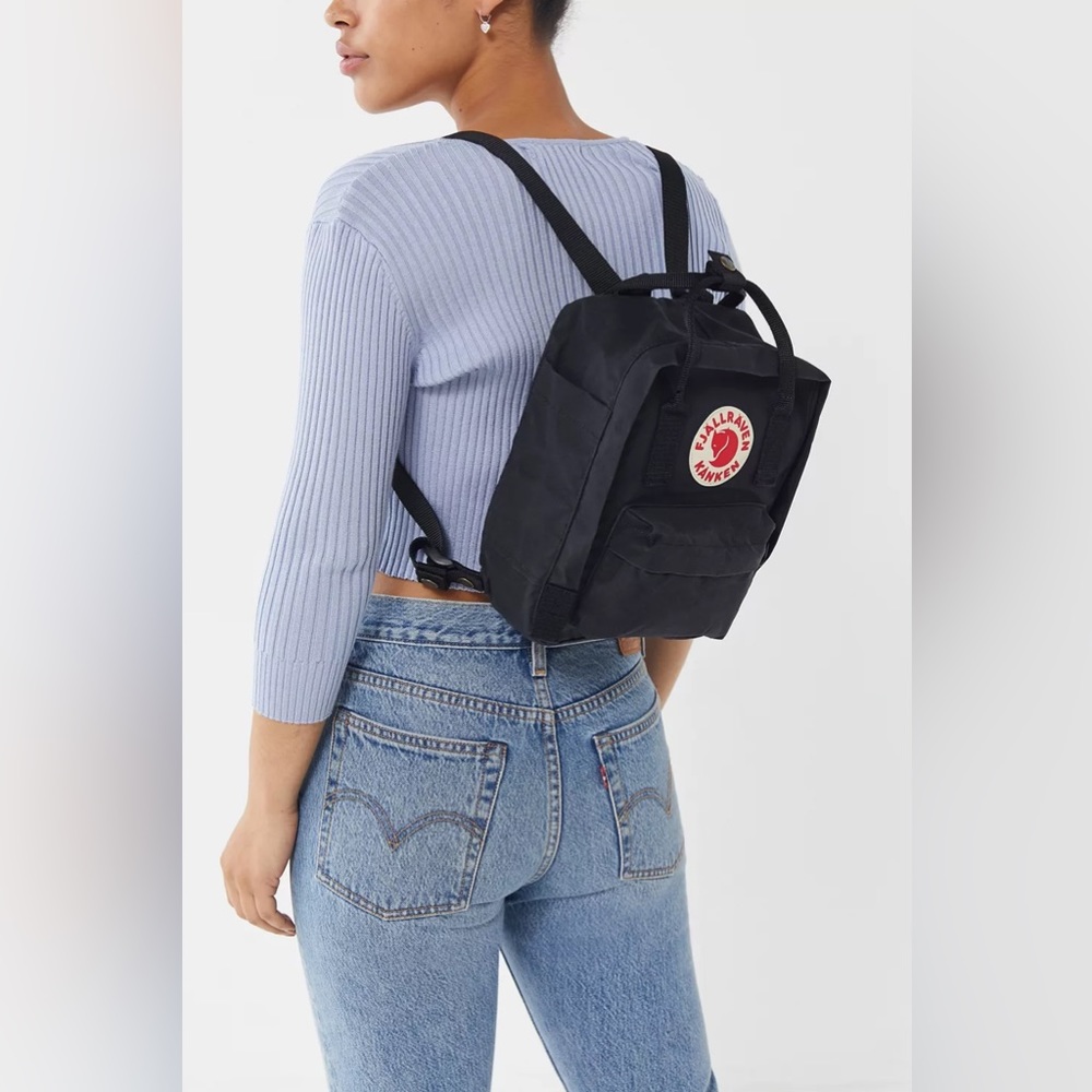 Mini Black Fjallraven Kanken Backpack
